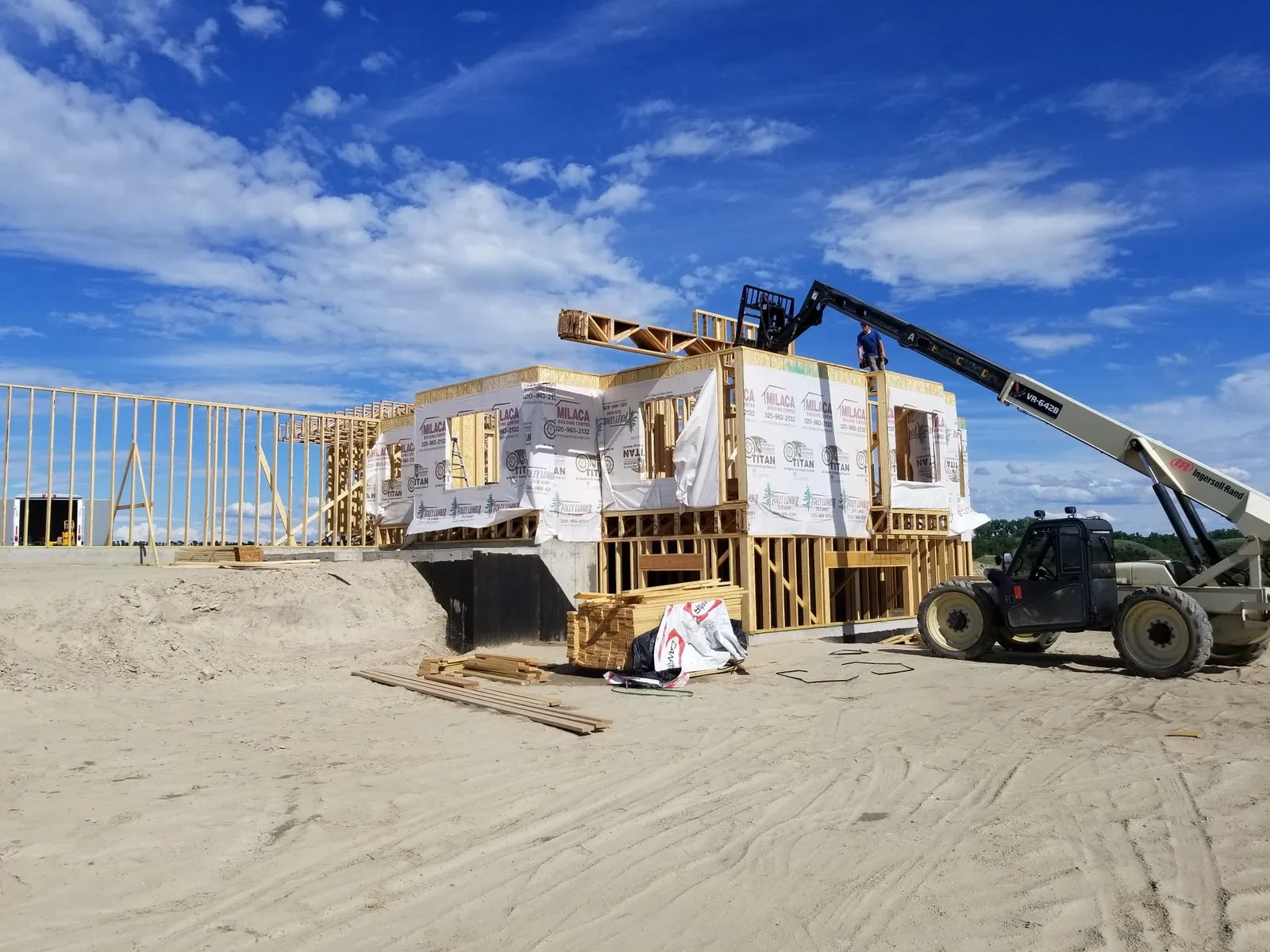 Custom Home Framing in Watford City, ND