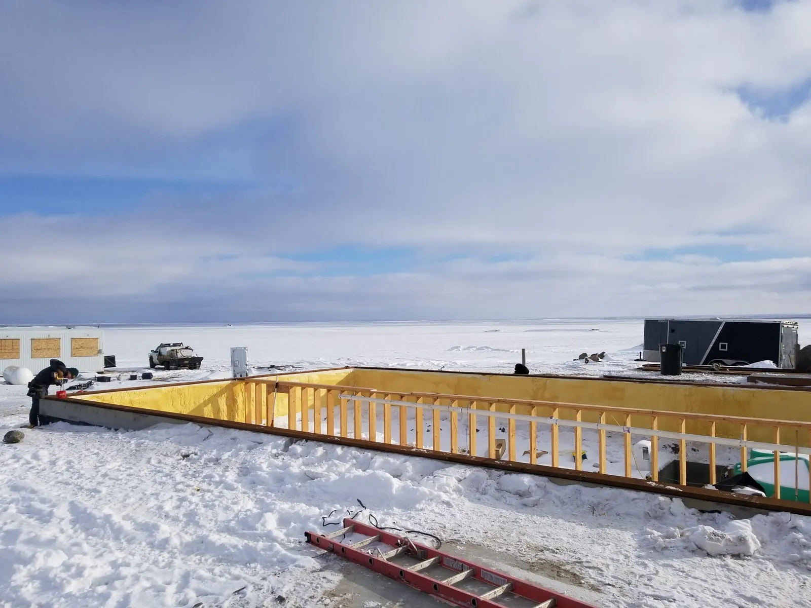 Spray-Foam Insulated Foundation in Crosby, ND