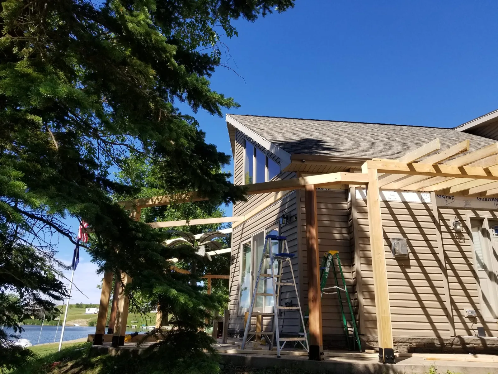 Lakeside Pergola Addition in Watford City, ND