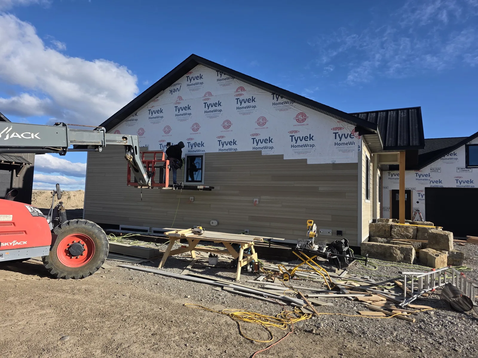Lift-Assisted Siding Install in Williston, ND