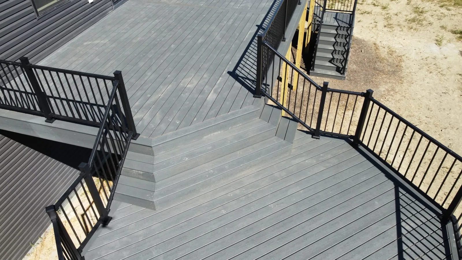 Multi-Level Composite Deck in Dickinson, ND