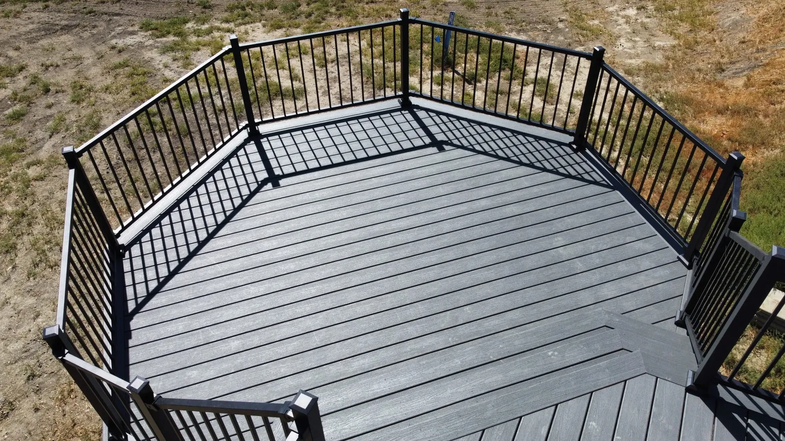 Octagonal Composite Deck in Ray, ND