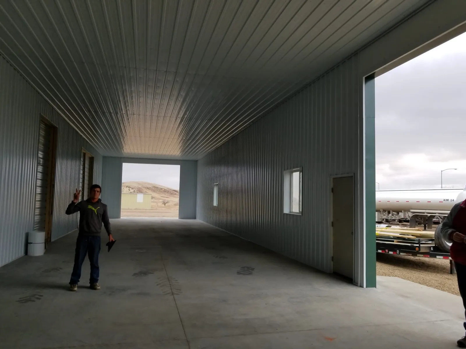 Steel Building Drive-Through Bay in Sidney, MT