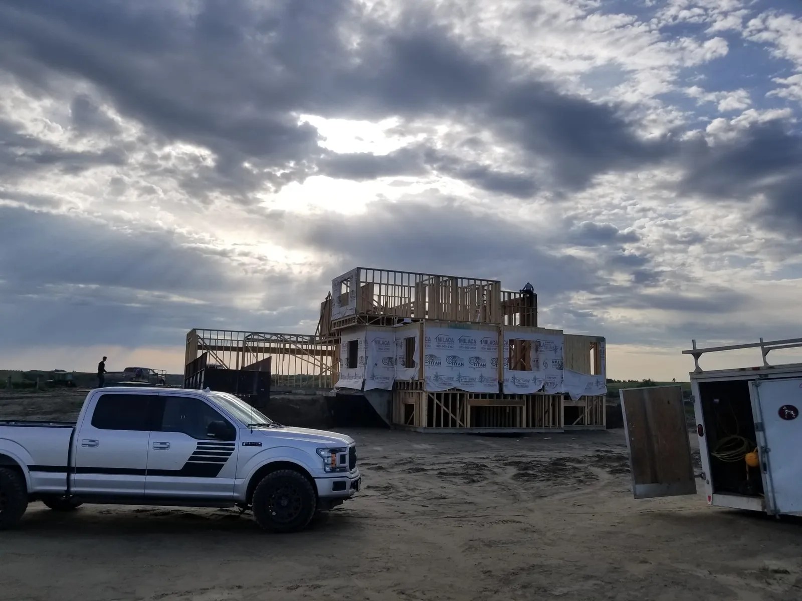 Two-Story New Home Framing in Williston, ND